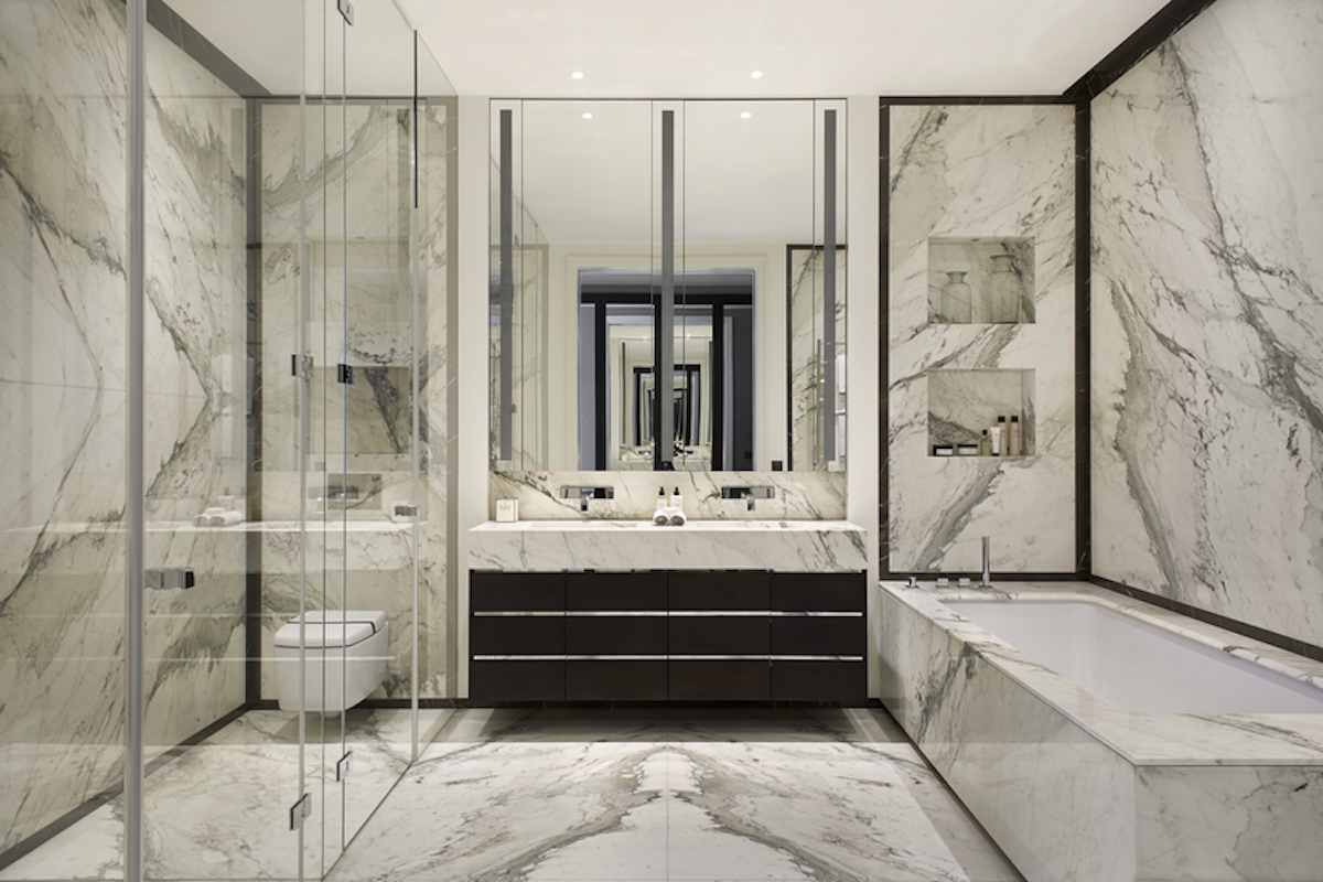 Ideas on How to Create a Contemporary Style Bathroom Design | Finchatton | Read more in the LuxDeco.com Style Guide