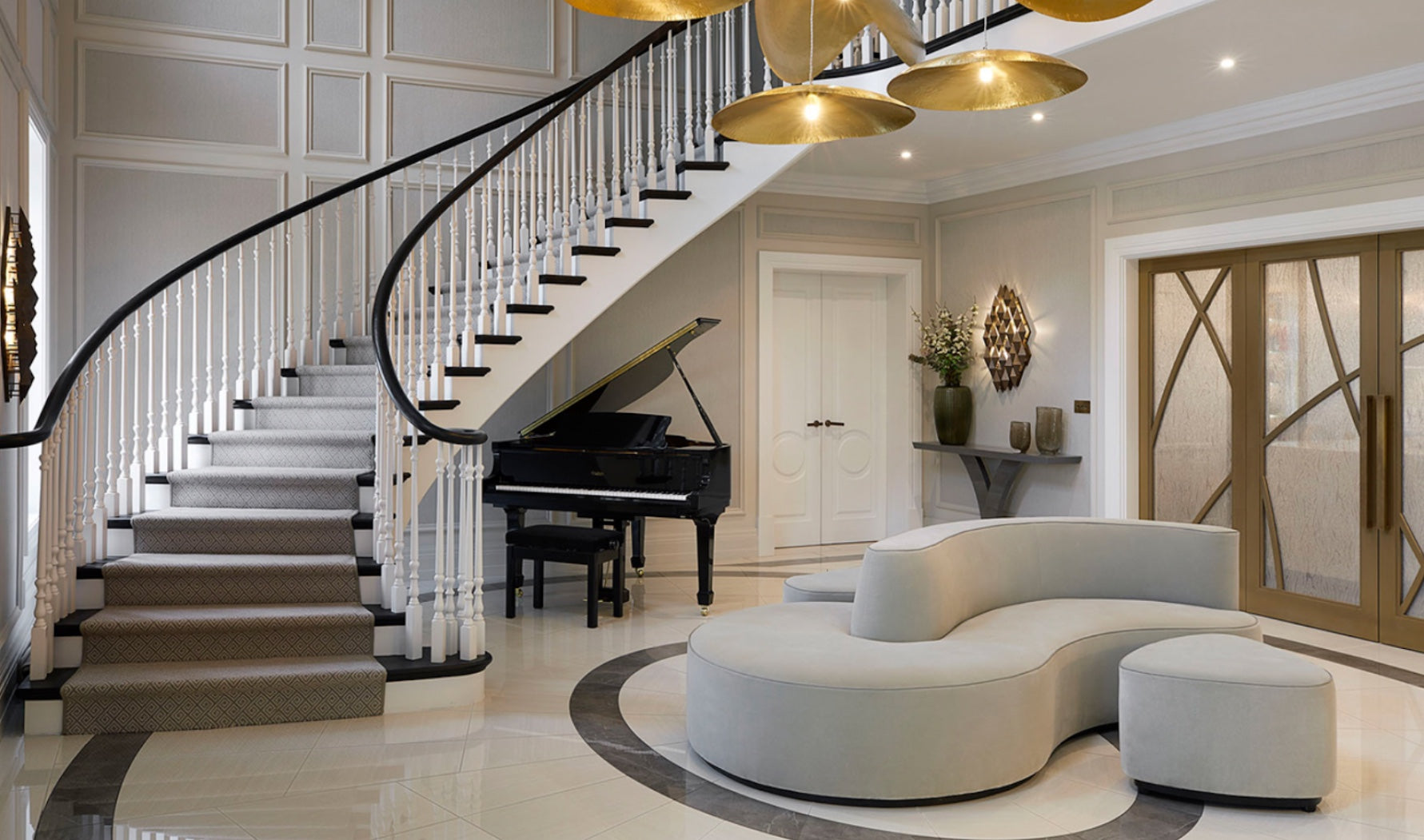 Curved sofa interiors trend| LuxDeco.com Style Guide