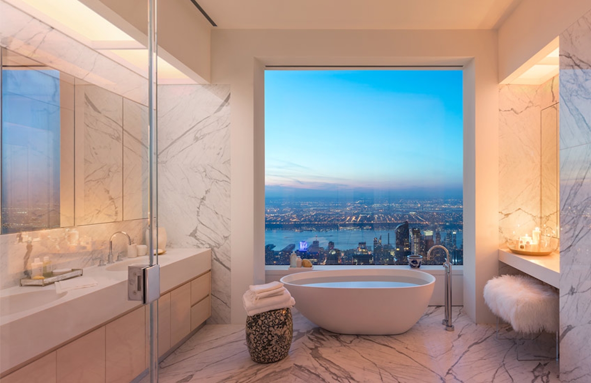 Ideas on How to Create a Contemporary Bathroom Design | 432 Park Avenue | Kelly Behun Interiors | Read more in the LuxDeco.com Style Guide