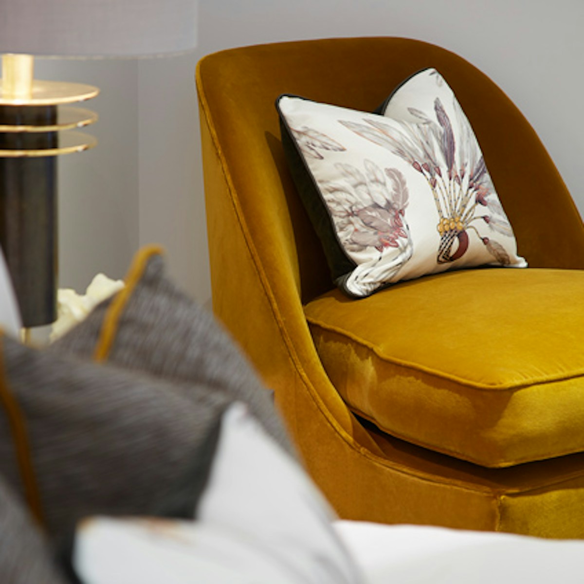 Mustard Yellow Upholstery | 9 Ways to Use Mustard | Mustard Yellow Room Ideas | LuxDeco.com