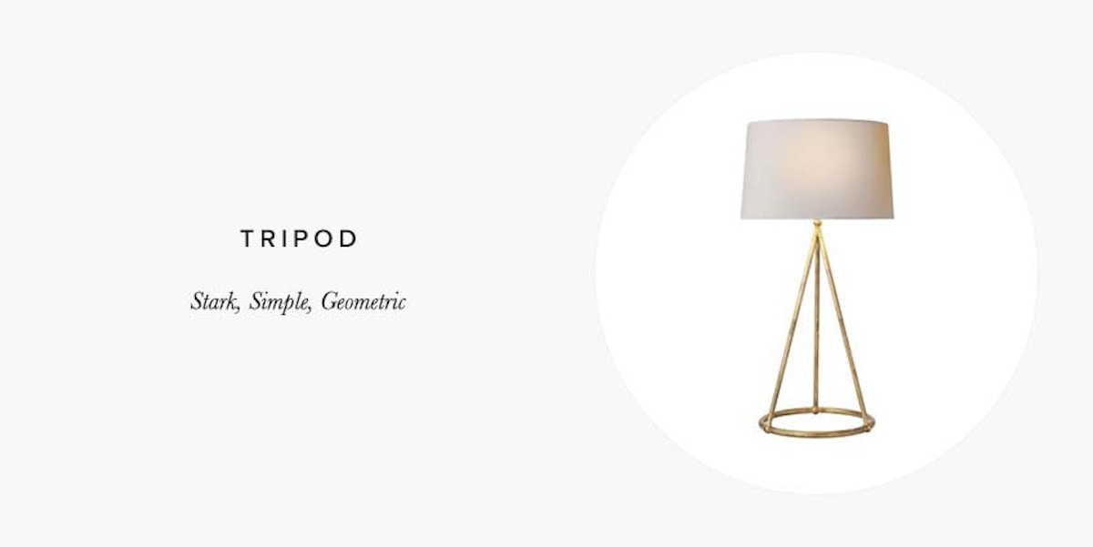 10 Lighting Styles You Need To Know In Interior Design - Tripod Lighting - LuxDeco Style Guide