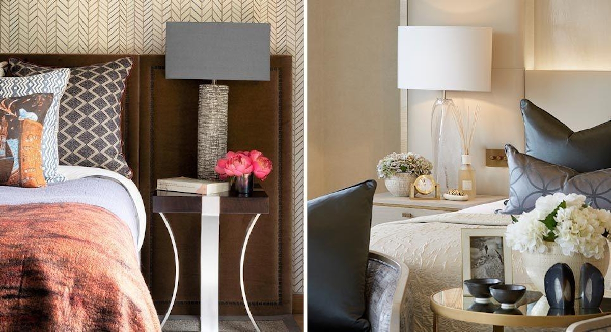 Bedside Table Lamps: Organic v. Glamorous