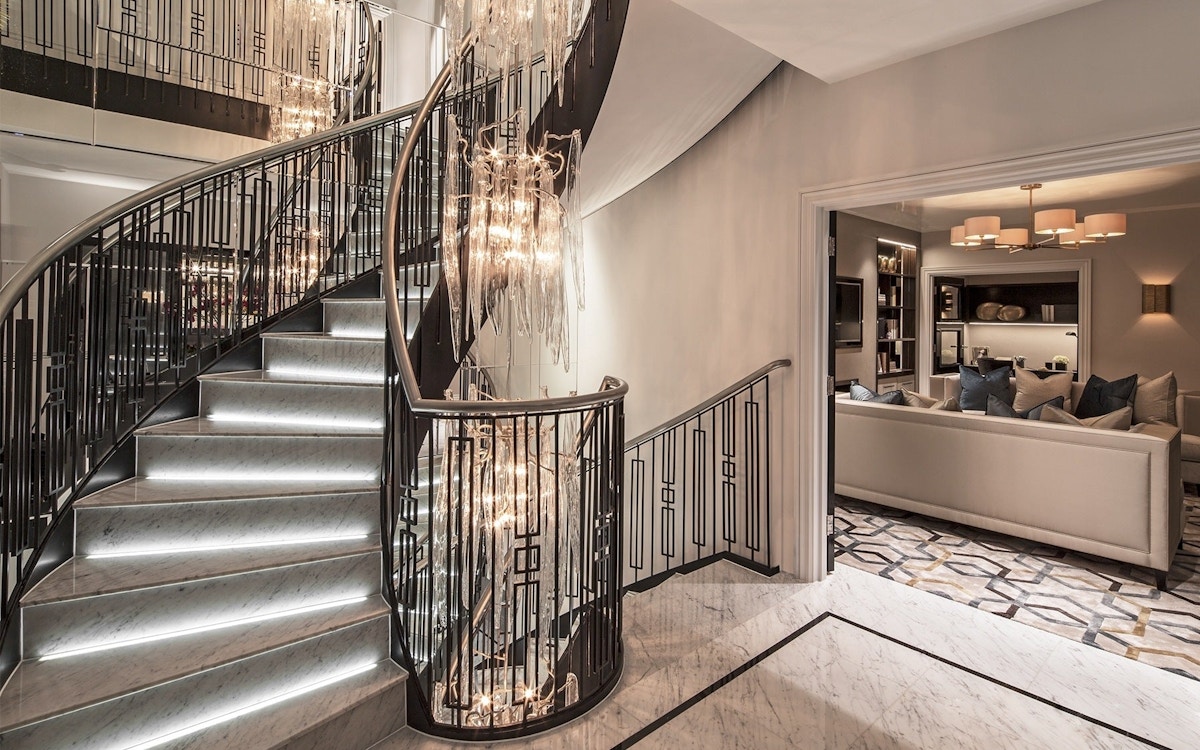 Beautiful Staircase Ideas For Your Home - half-turn staircase - LuxDeco.com Style Guide