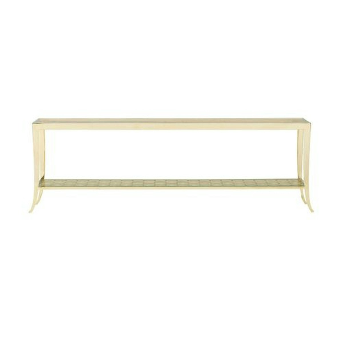 Gold Caracole console table | Shop console tables online at LuxDeco.com