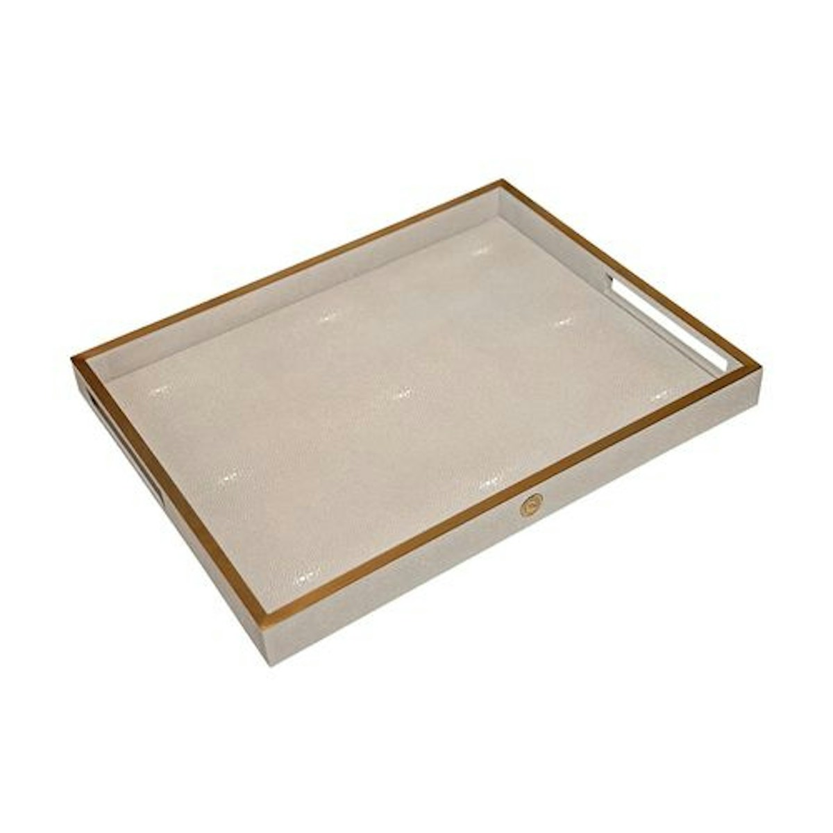 Shagreen Natural Rectangular Tray - 21 Best Decorative Trays To Buy For Your Tabletop - LuxDeco.com