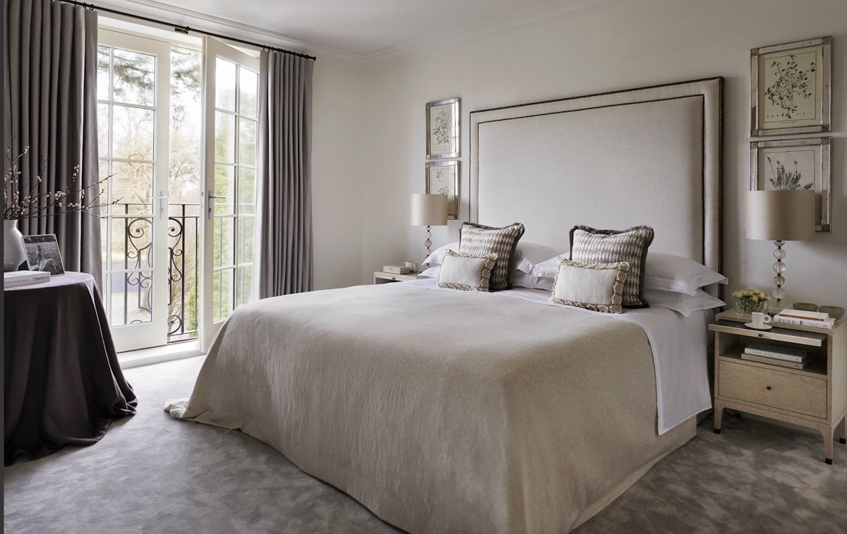 Modern Country Interiors | Interior design by Louise Bradley | Luxury Country Bedroom | The Luxurist