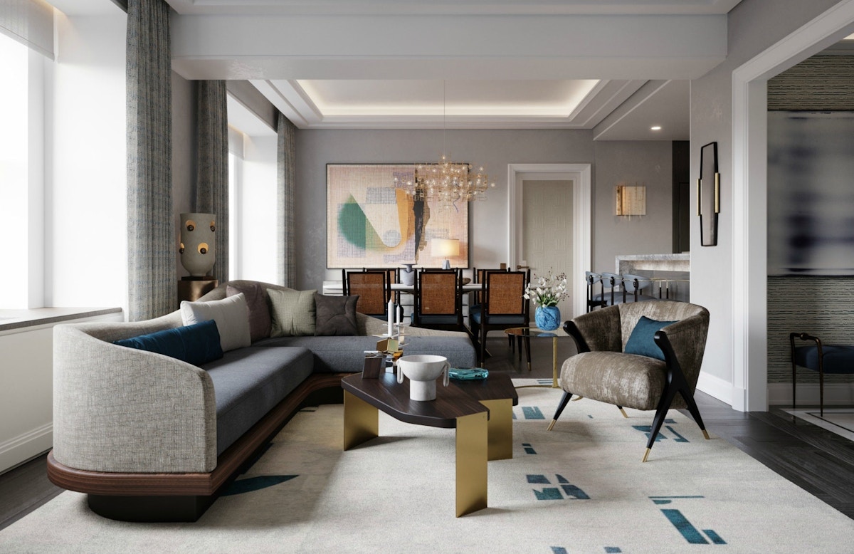 Jean-Louis Deniot living room | Waldorf Astoria New York | Read more in The Luxurist