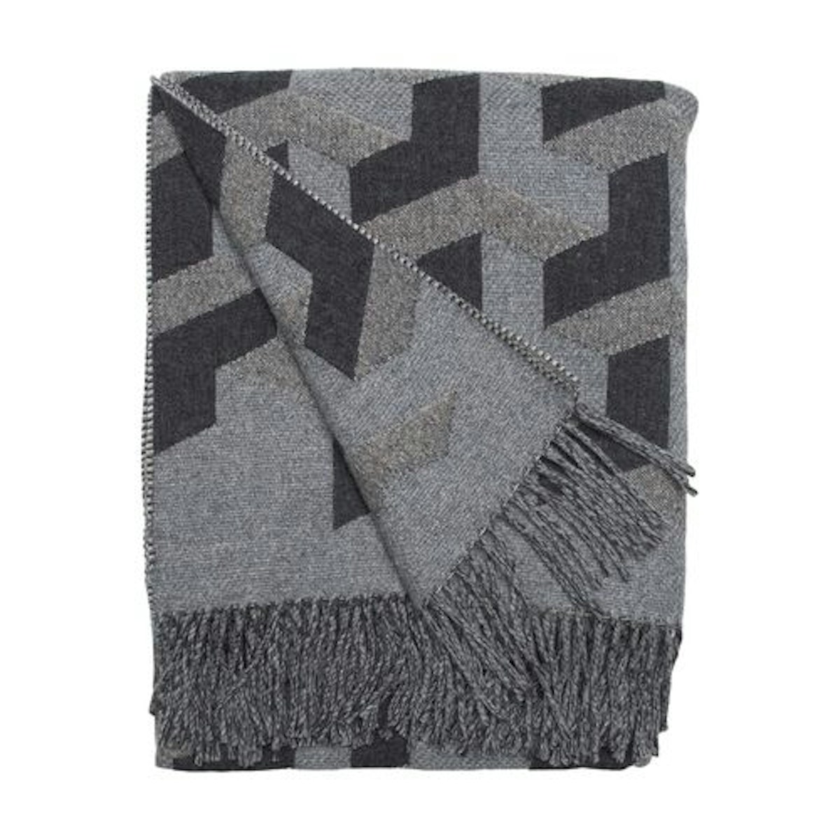 Monochrome Triolux Sivill Throw - 9 Best Luxury Throws & Blankets to Buy for your Home - Style Guide - LuxDeco.com