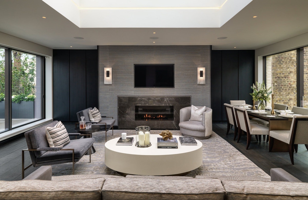 Masculine Grey Living Room | Finchatton | Read more in the LuxDeco Style Guide