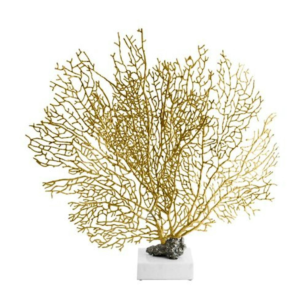 Coral Sculpture in Brass - 6 Best Coral Decor Ideas To Buy For Your Home - LuxDeco.com