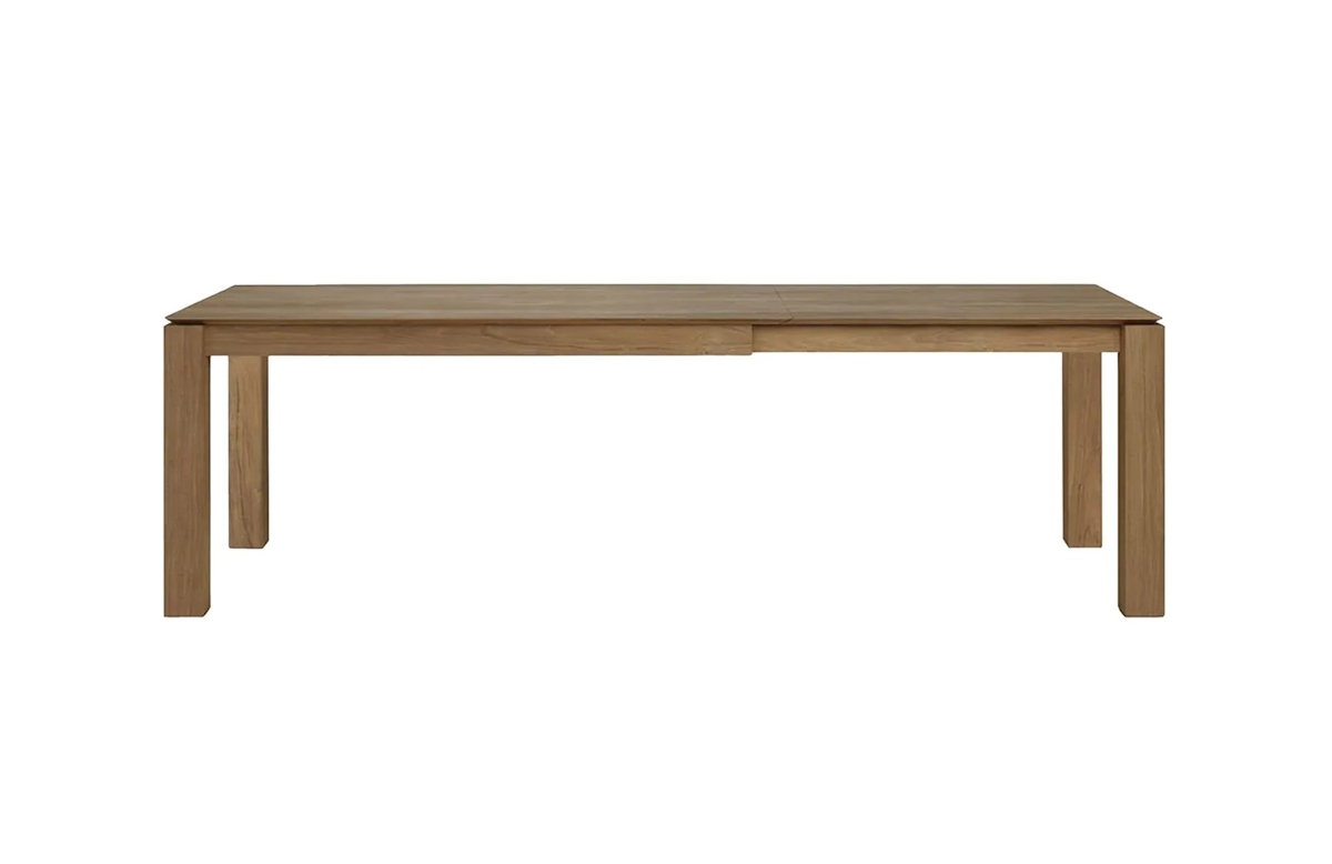 Slice Rectangular Teak Extendable Dining Table by Ethnicraft 