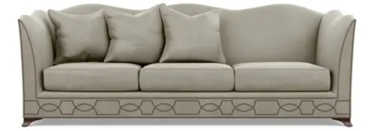 Luxury camelback style sofa at LuxDeco