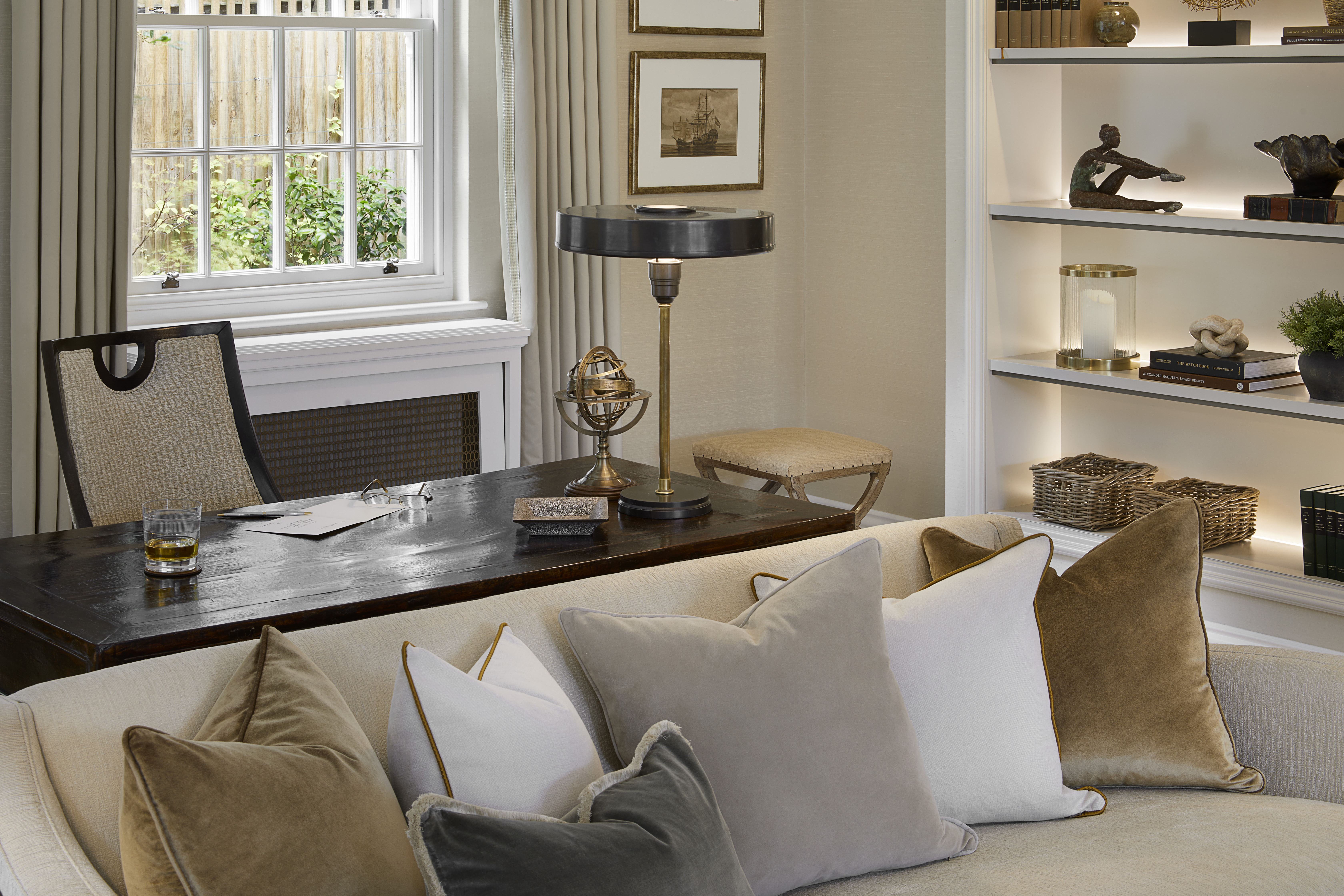 Luxury heritage style home study