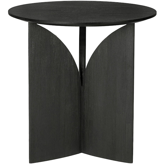 Fin black oak side table by Ethnicraft