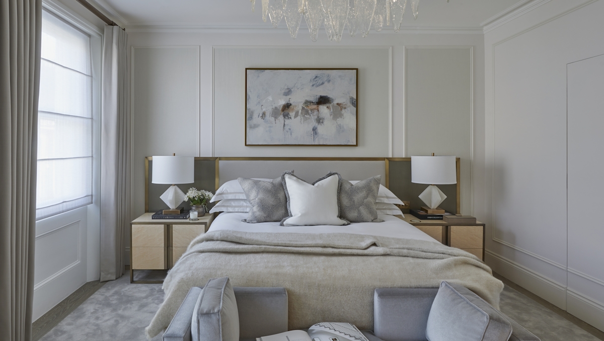 Sophie Paterson bedroom | Classic Contemporary interiors | Explore the London home in The Luxurist