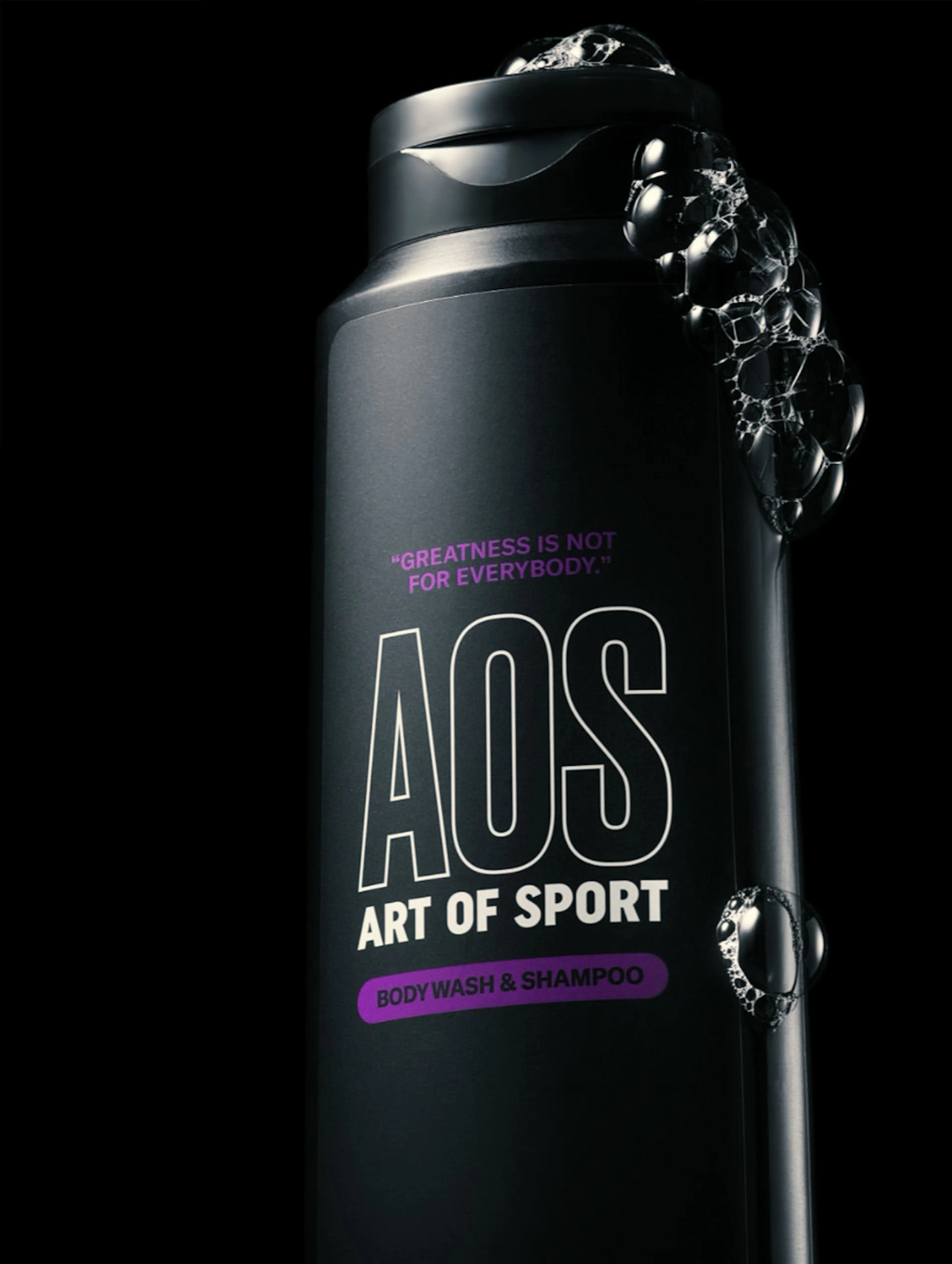 Art of Sport body spray bottle on a dark background