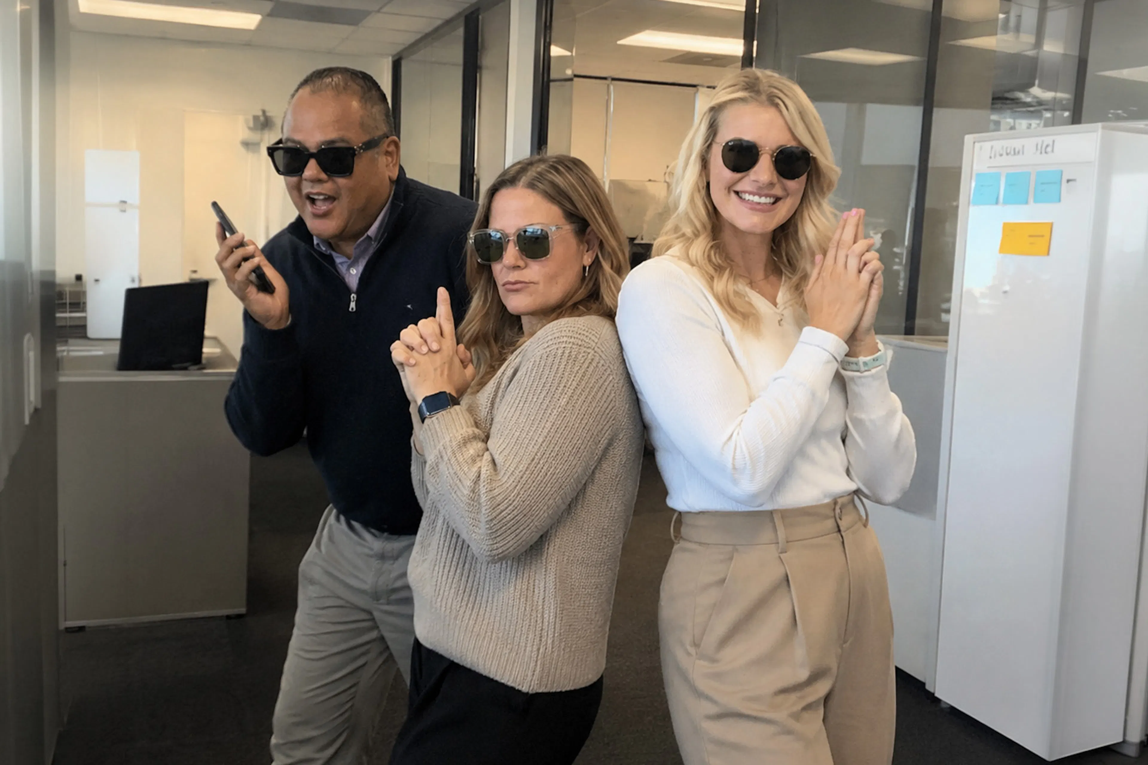 Luxent colleagues together in the office