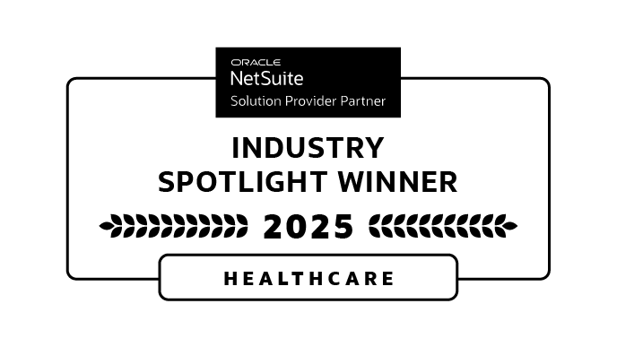 NetSuite Top Solution Provider — Healthcare award badge