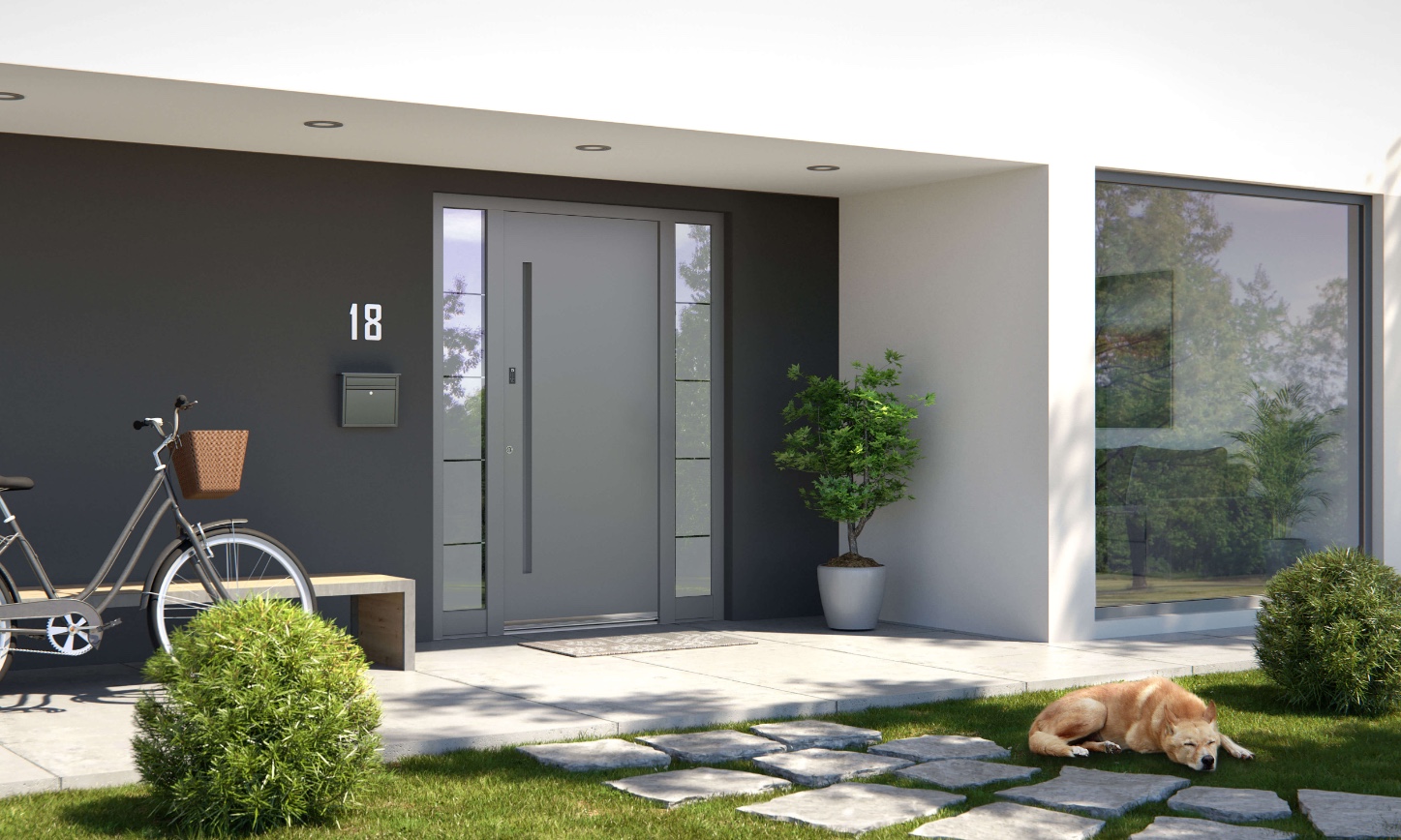 Moderne Haustüren aus Anthrazit