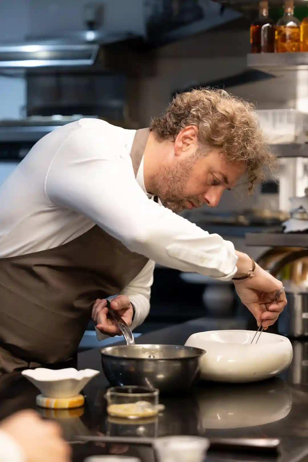 Restaurant La Vague d'Or - Cheval Blanc, St-Tropez : chef Arnaud Donckele