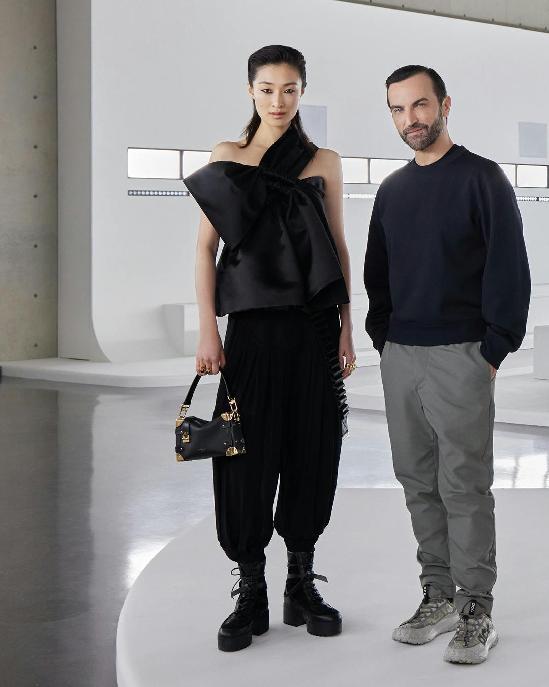 Models wearing the looks