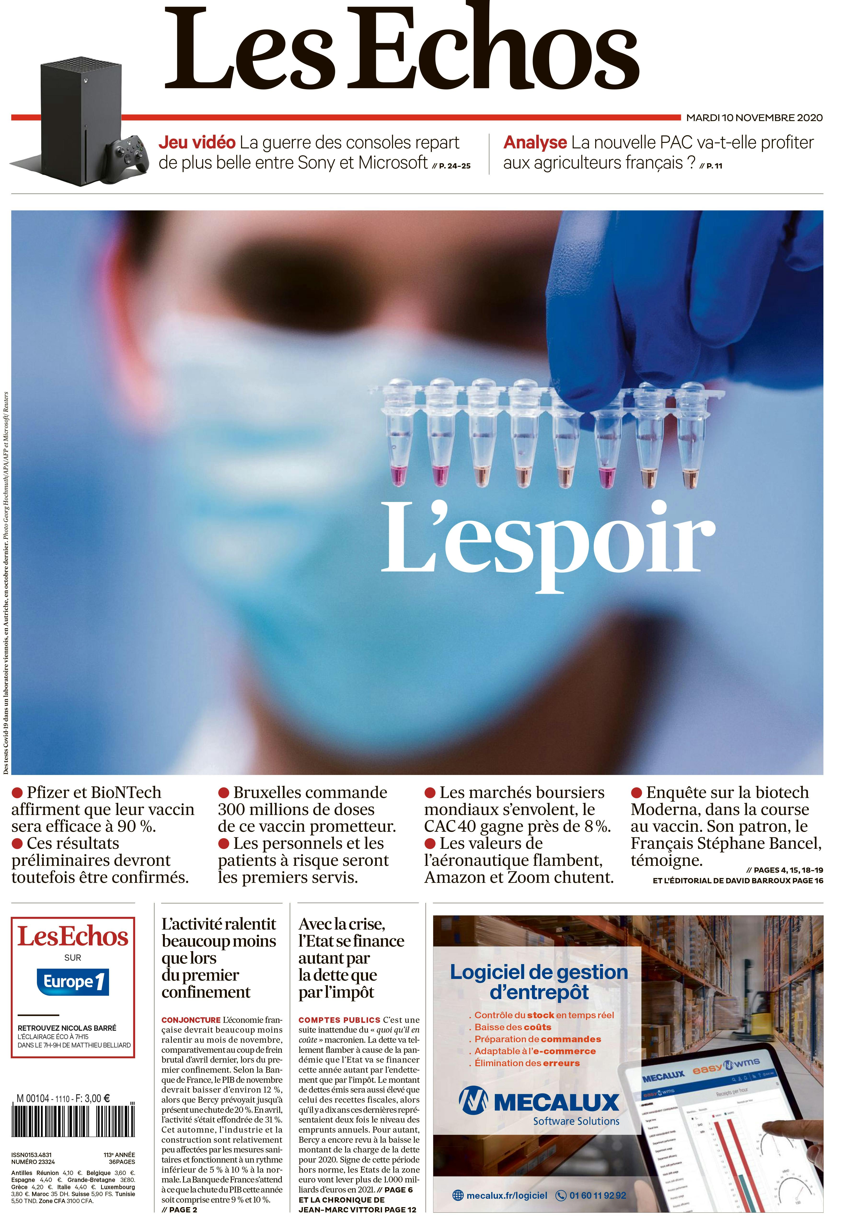 La Une - Les Echos