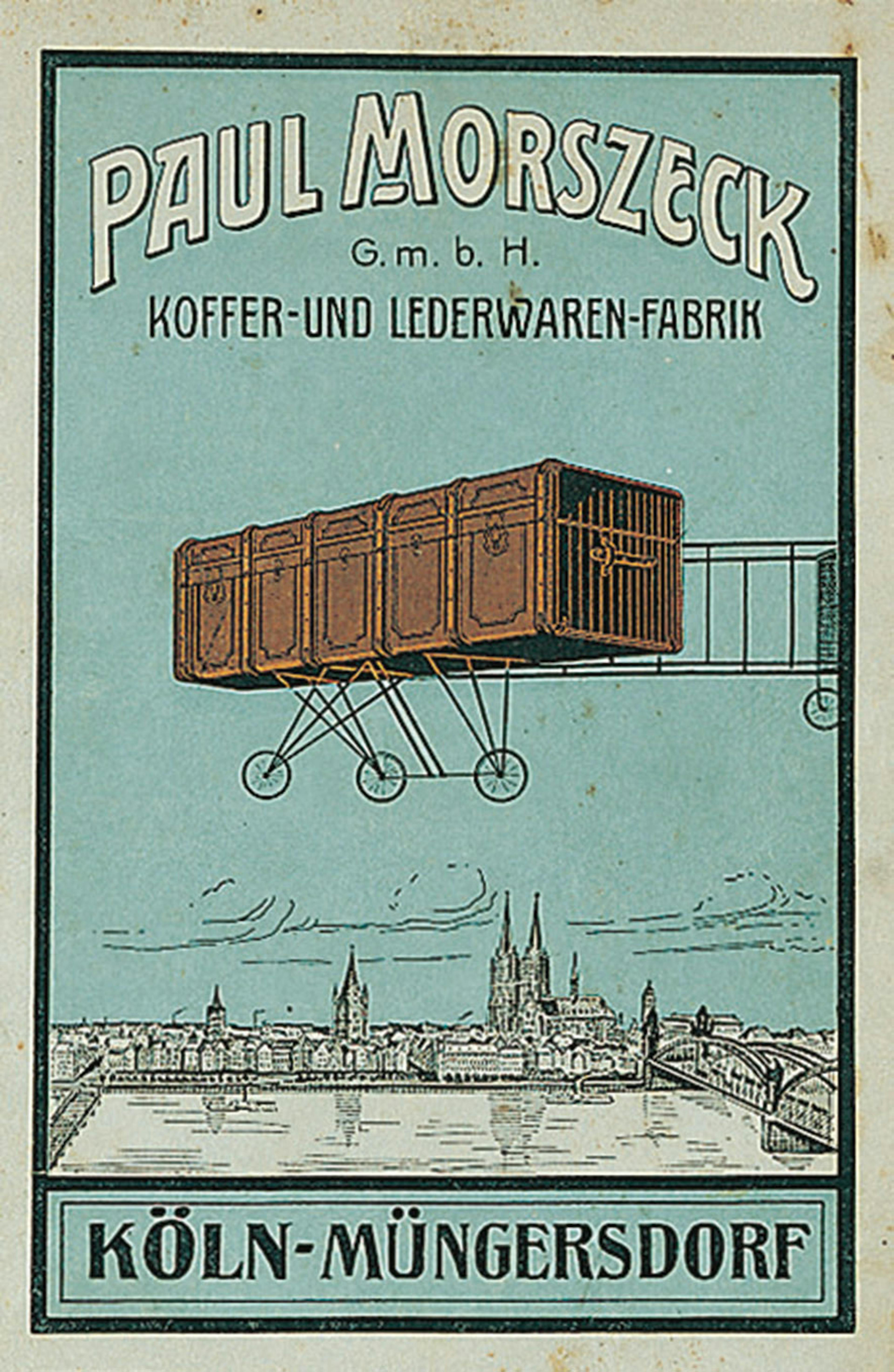 Historic advertisement, beginning of the 20th century © RIMOWA