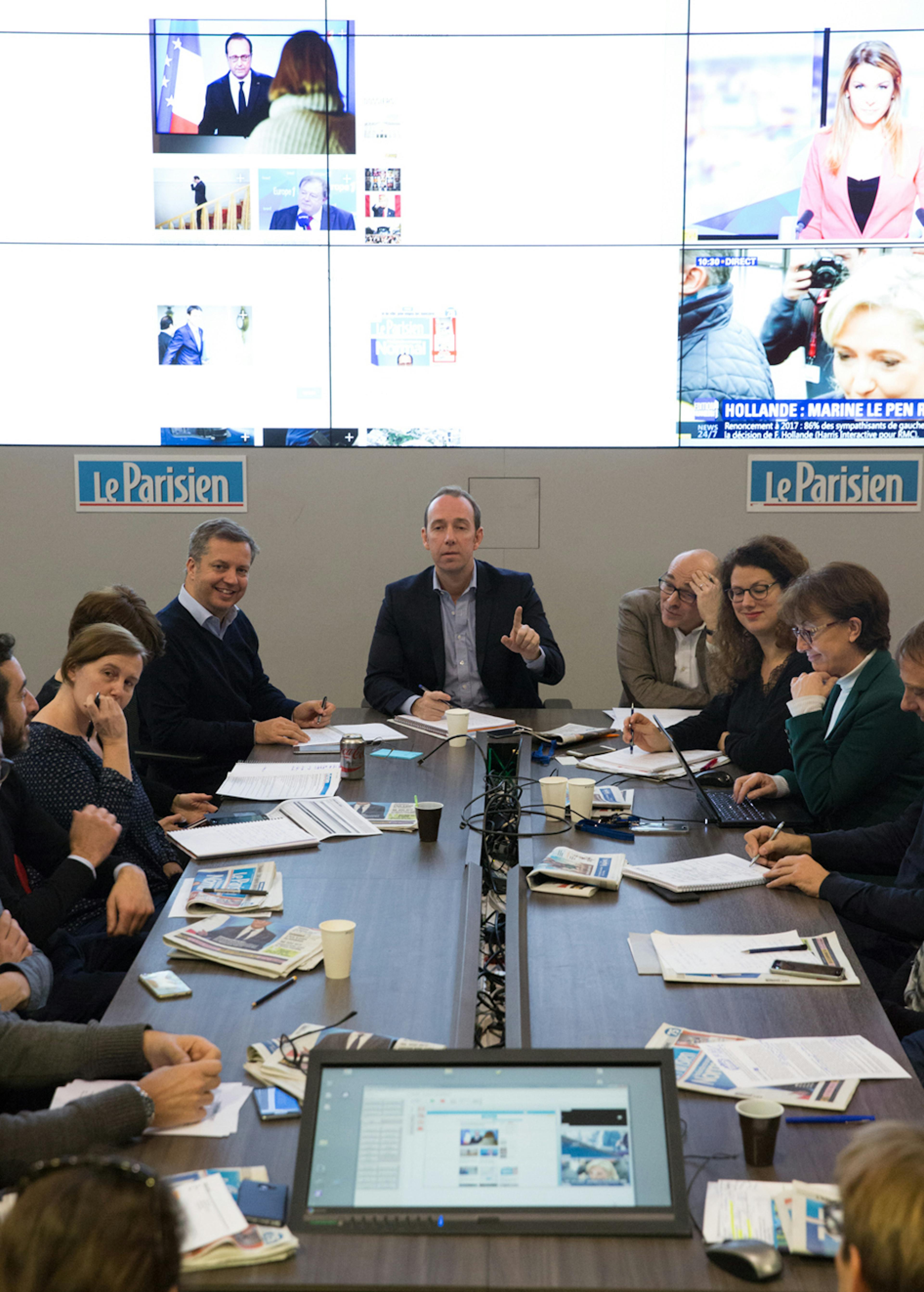 The editorial staff of Le Parisien - Aujourd’hui en France © Le Parisien