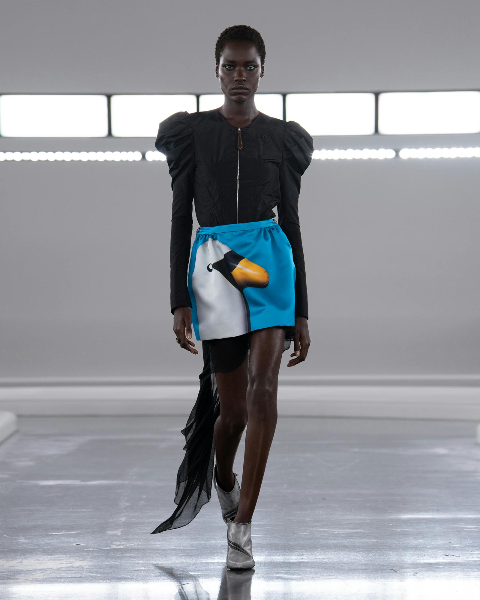 Models wearing the looks