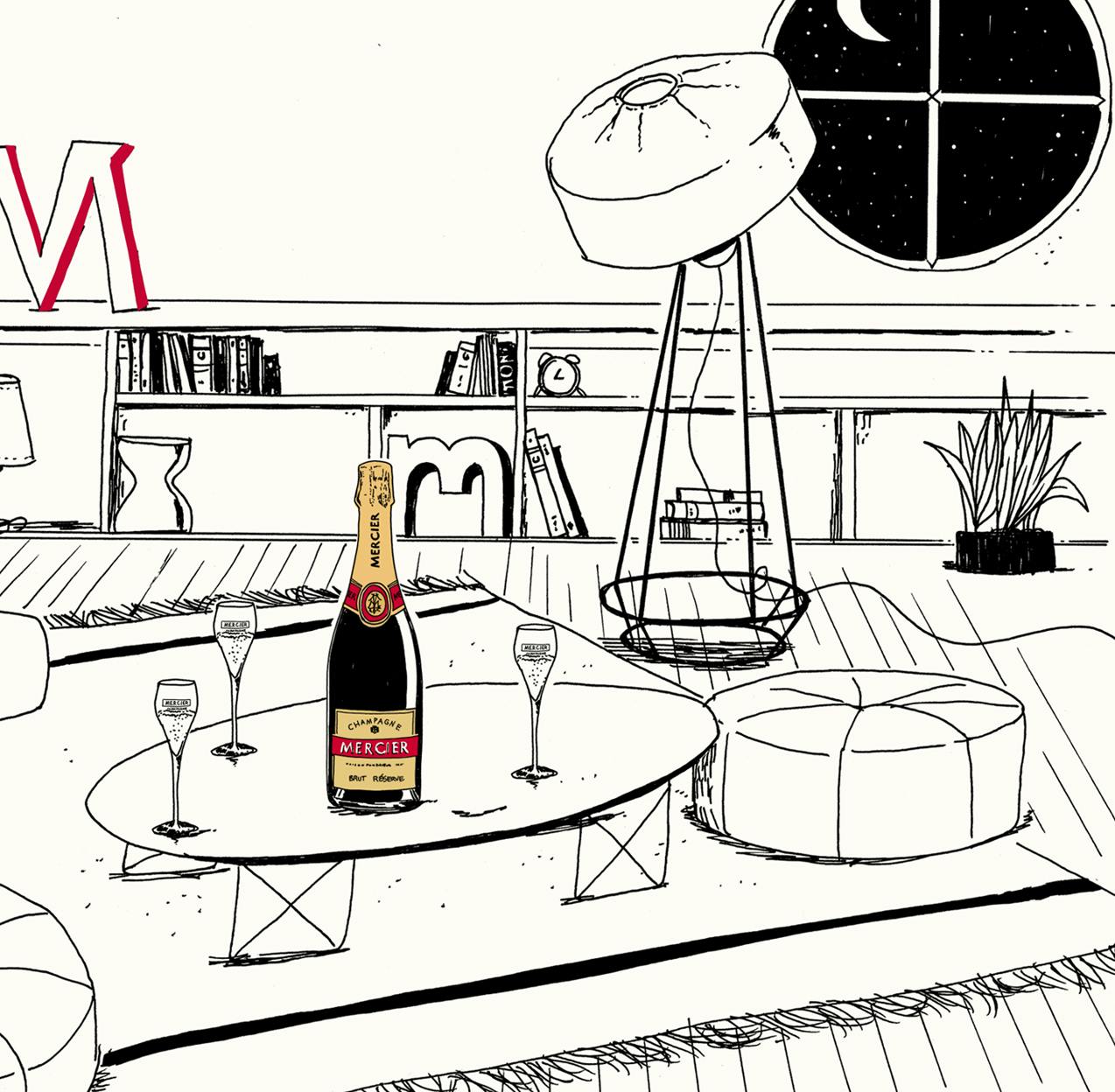 メルシエの広告 © David Lanaspa / Mercier