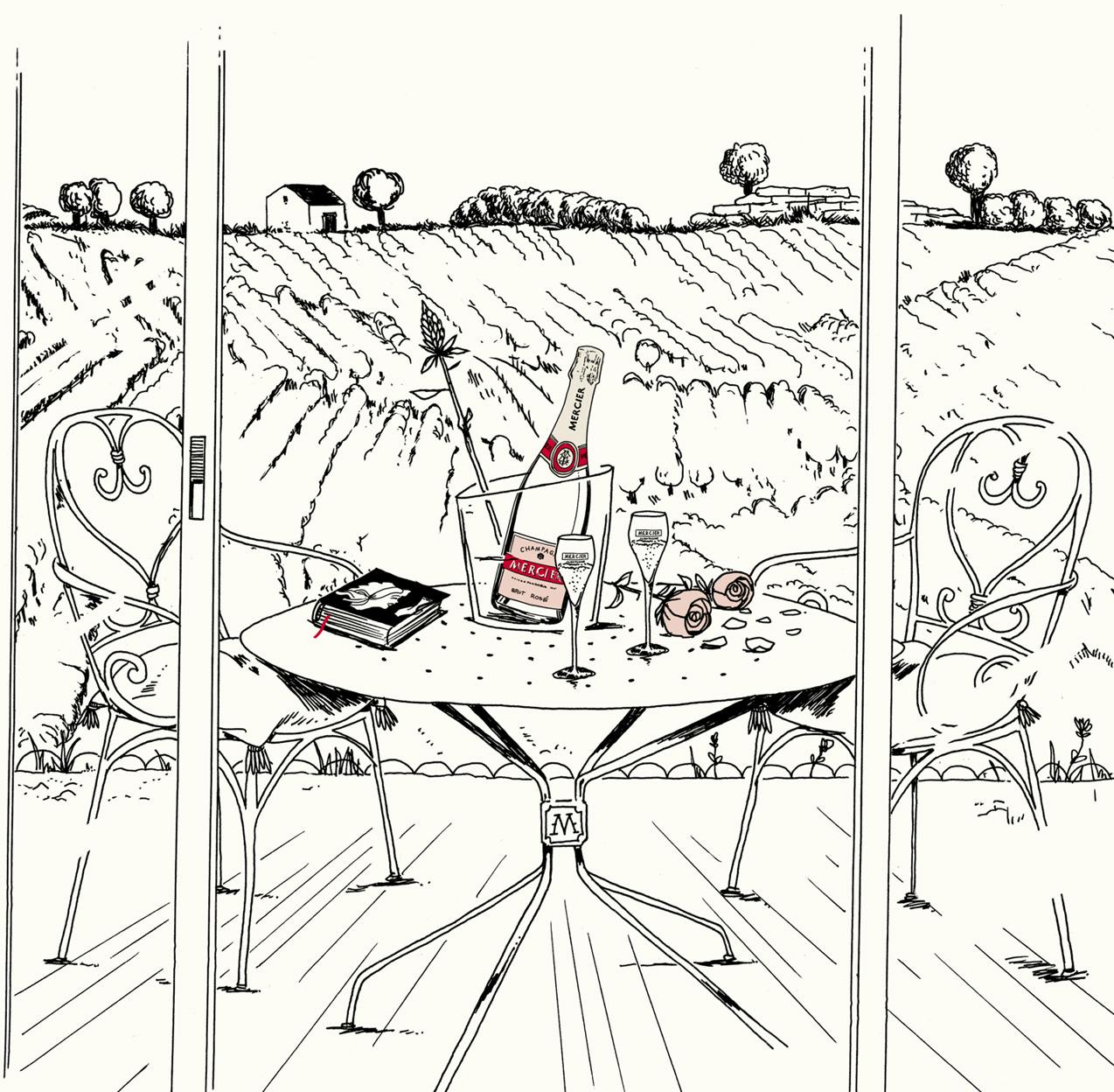 メルシエの広告 © David Lanaspa / Mercier