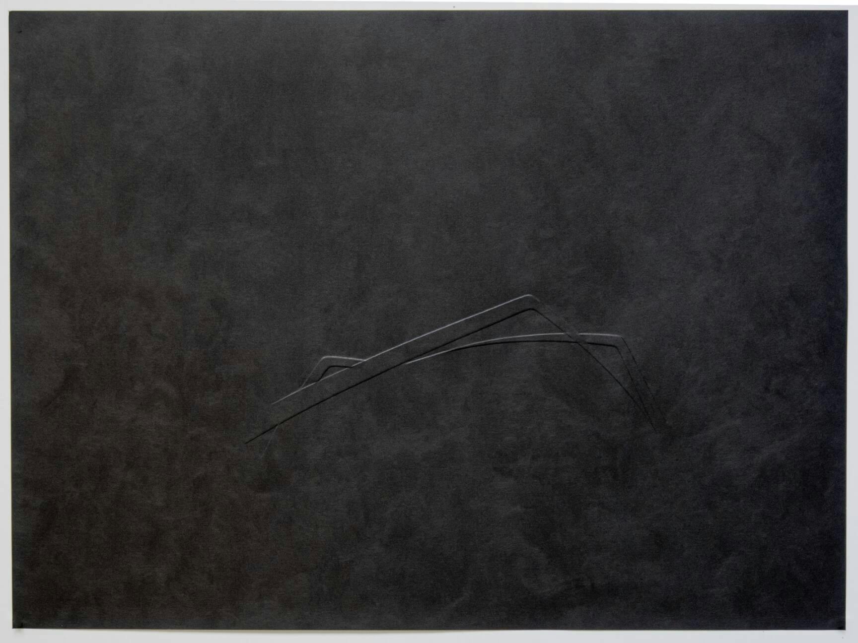 Marine Vu — Cap 4, 2023, 54,5 x 72,7 cm, papier sculpté (papier Awagami, Shin Inbe, noir mat)