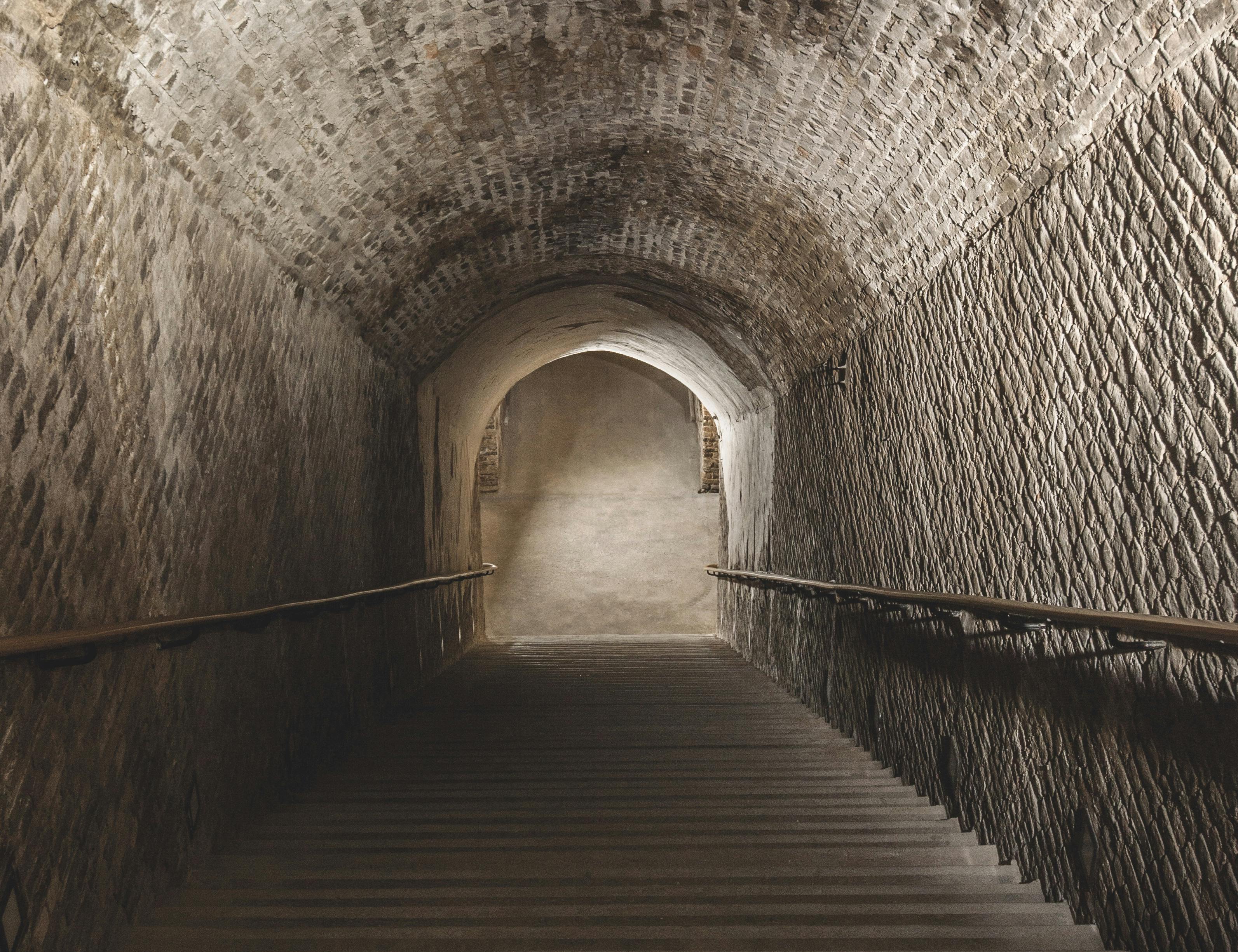 A major site in Champagne due to their majesty, grandeur and scale, the chalk mines are spread over 8 km and 3 levels © Ruinart