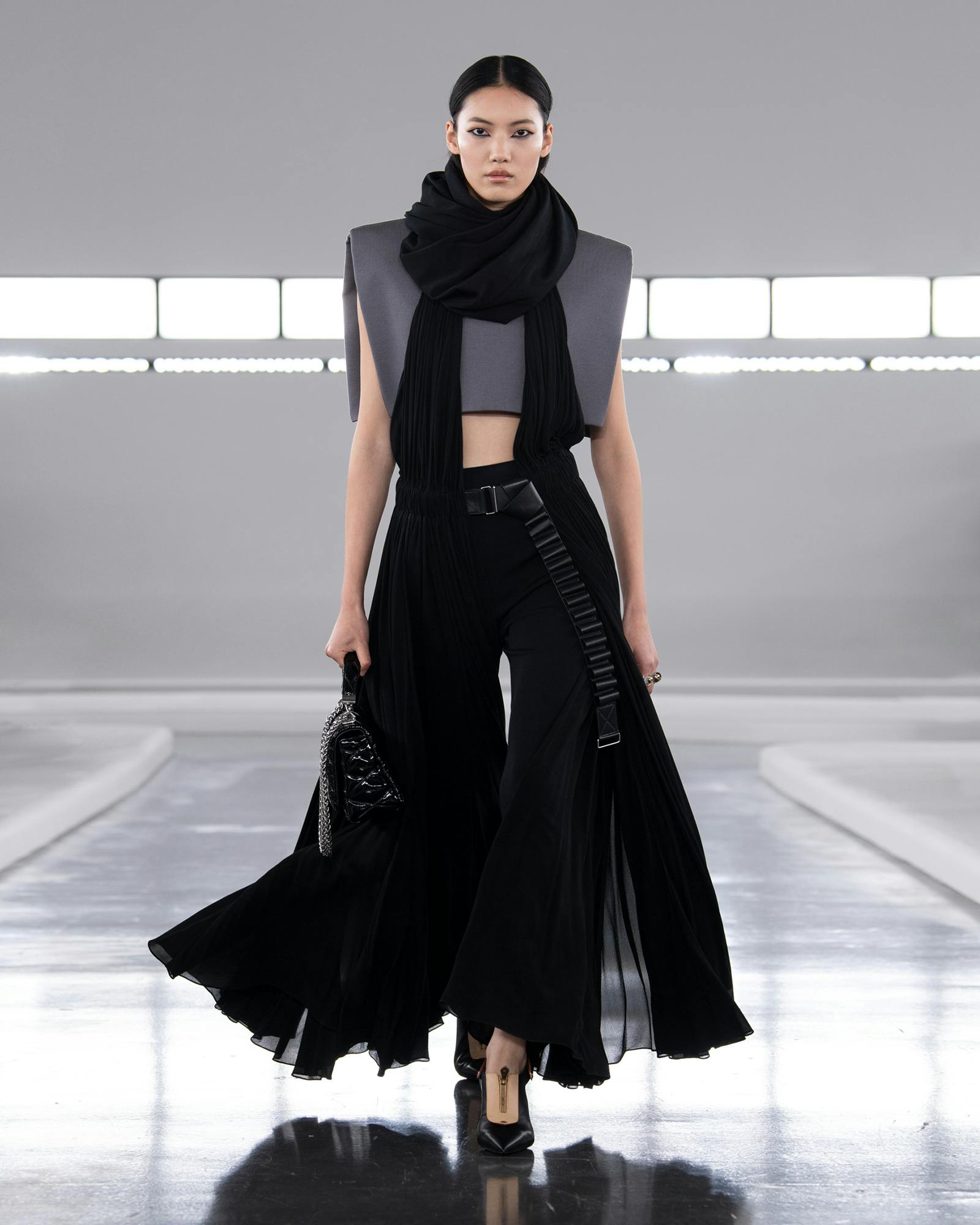 Models wearing the looks