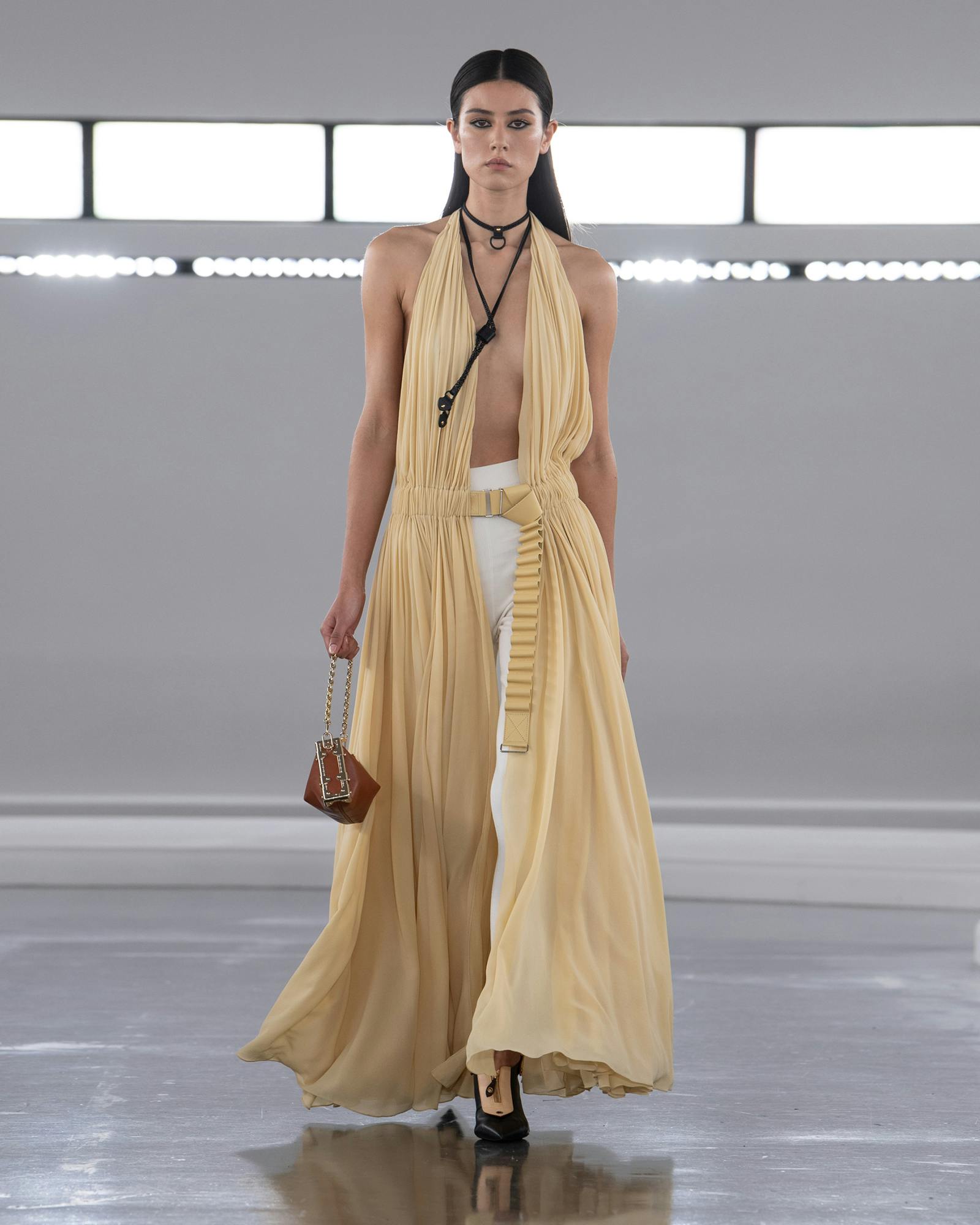 Models wearing the looks