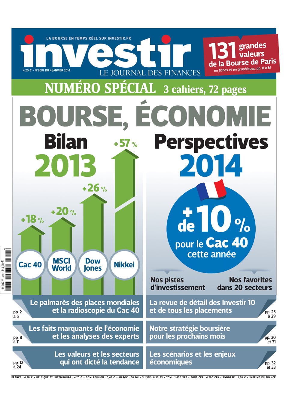 "Bilan" Investir special issue © Investir-Le Journal des Finances