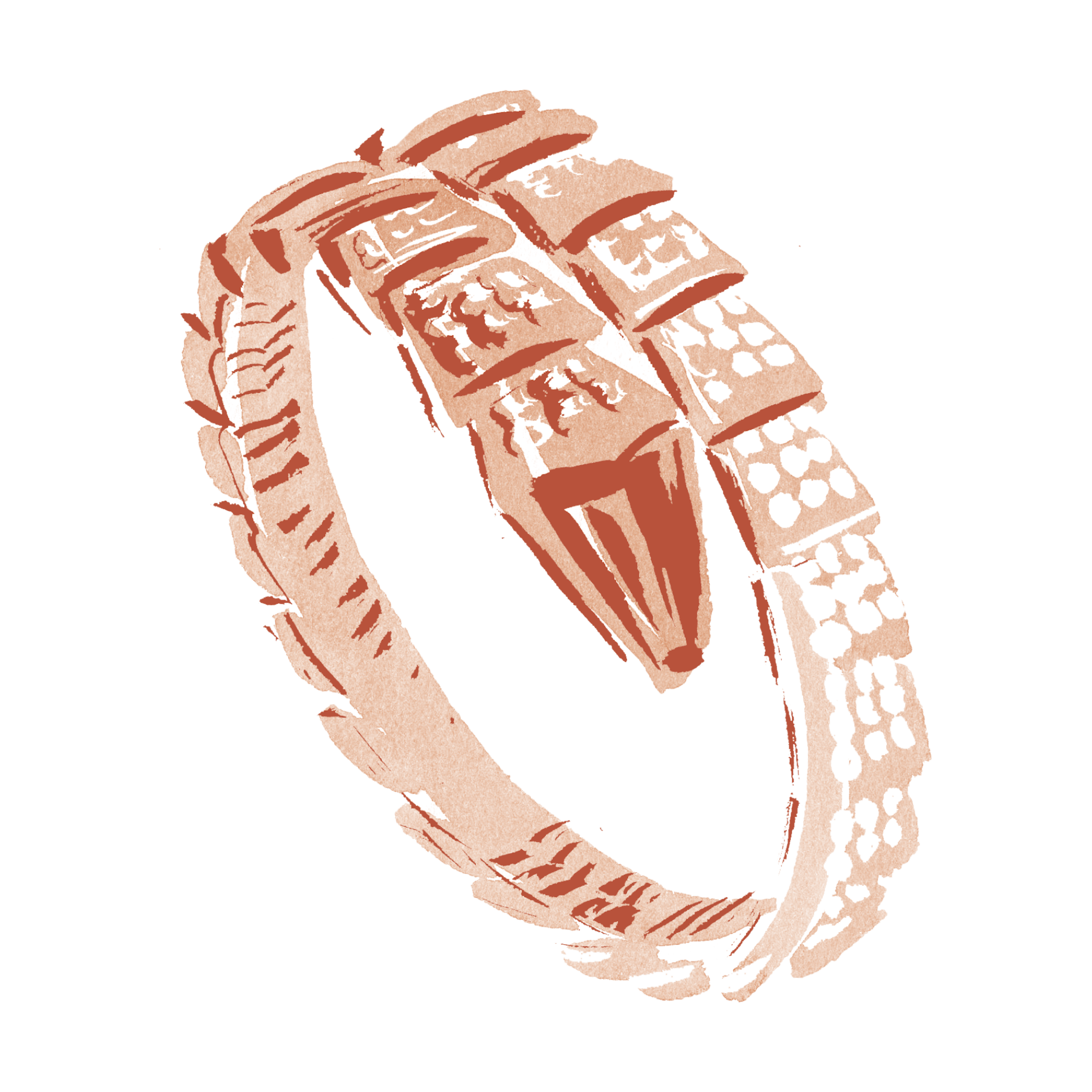 Illustration of a Bulgari jewel