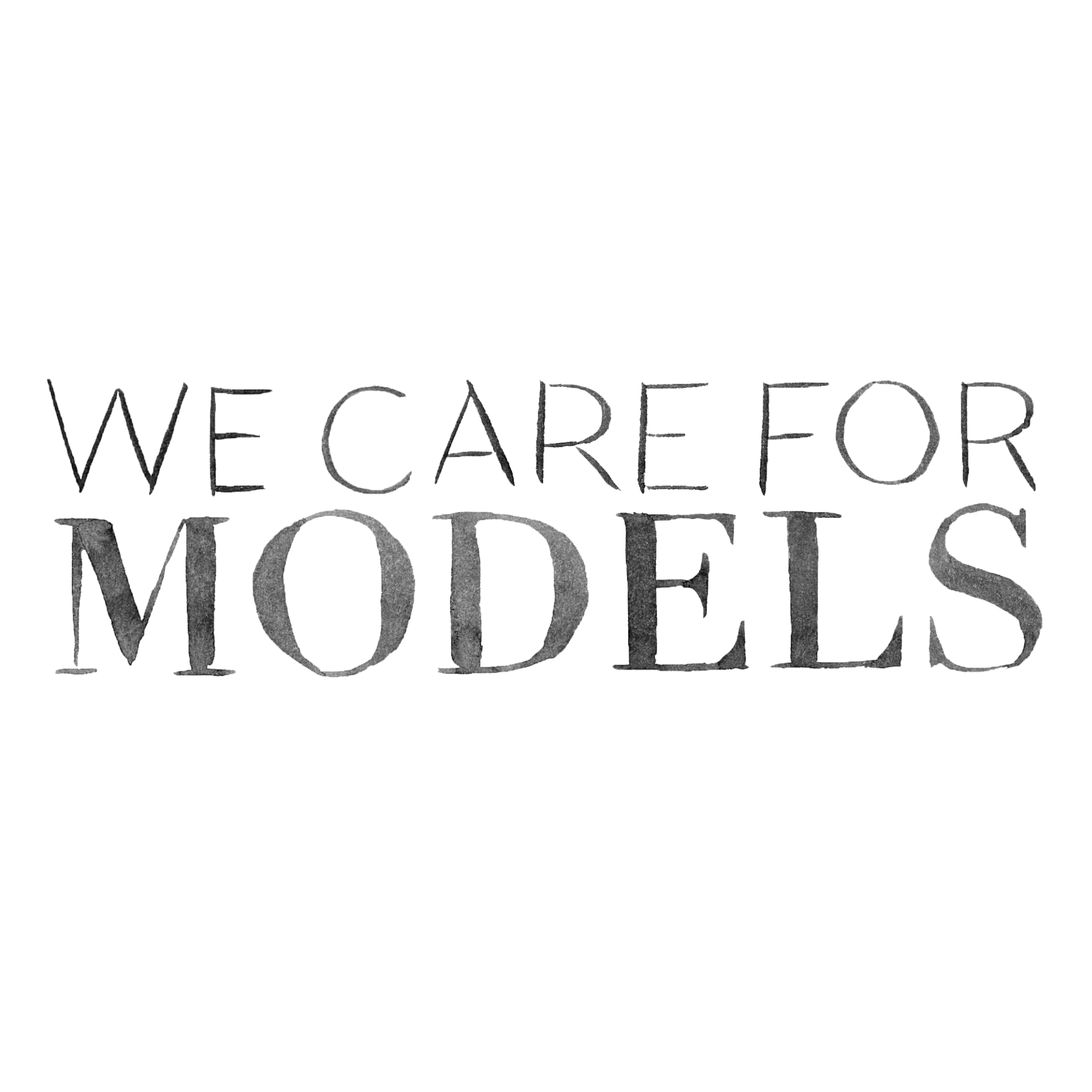 WE CARE FOR MODELS logo