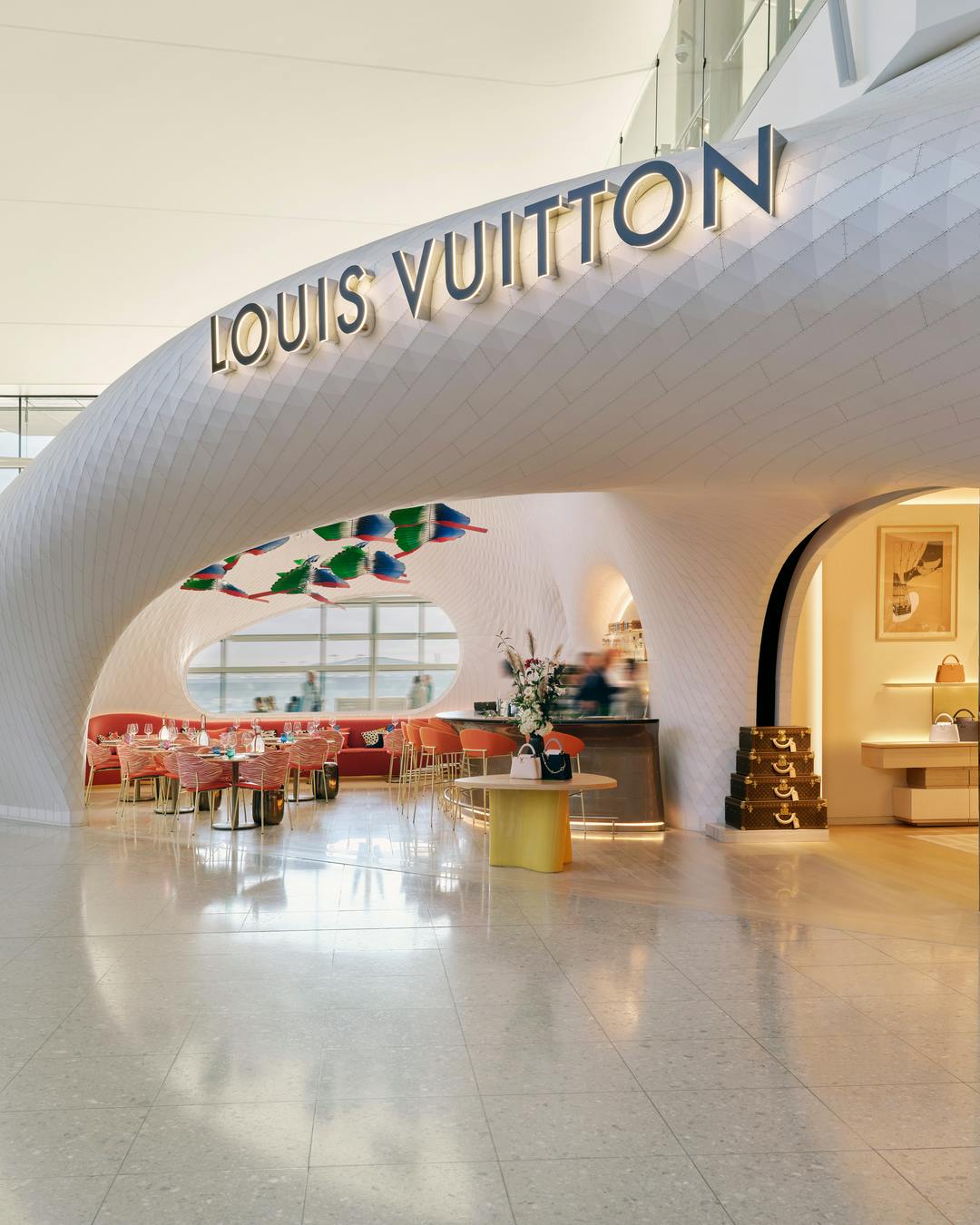 Louis Vuitton opens new store at London Heathrow airport and launches Le Cafe by Cyril Lignac at Louis Vuitton LVMH