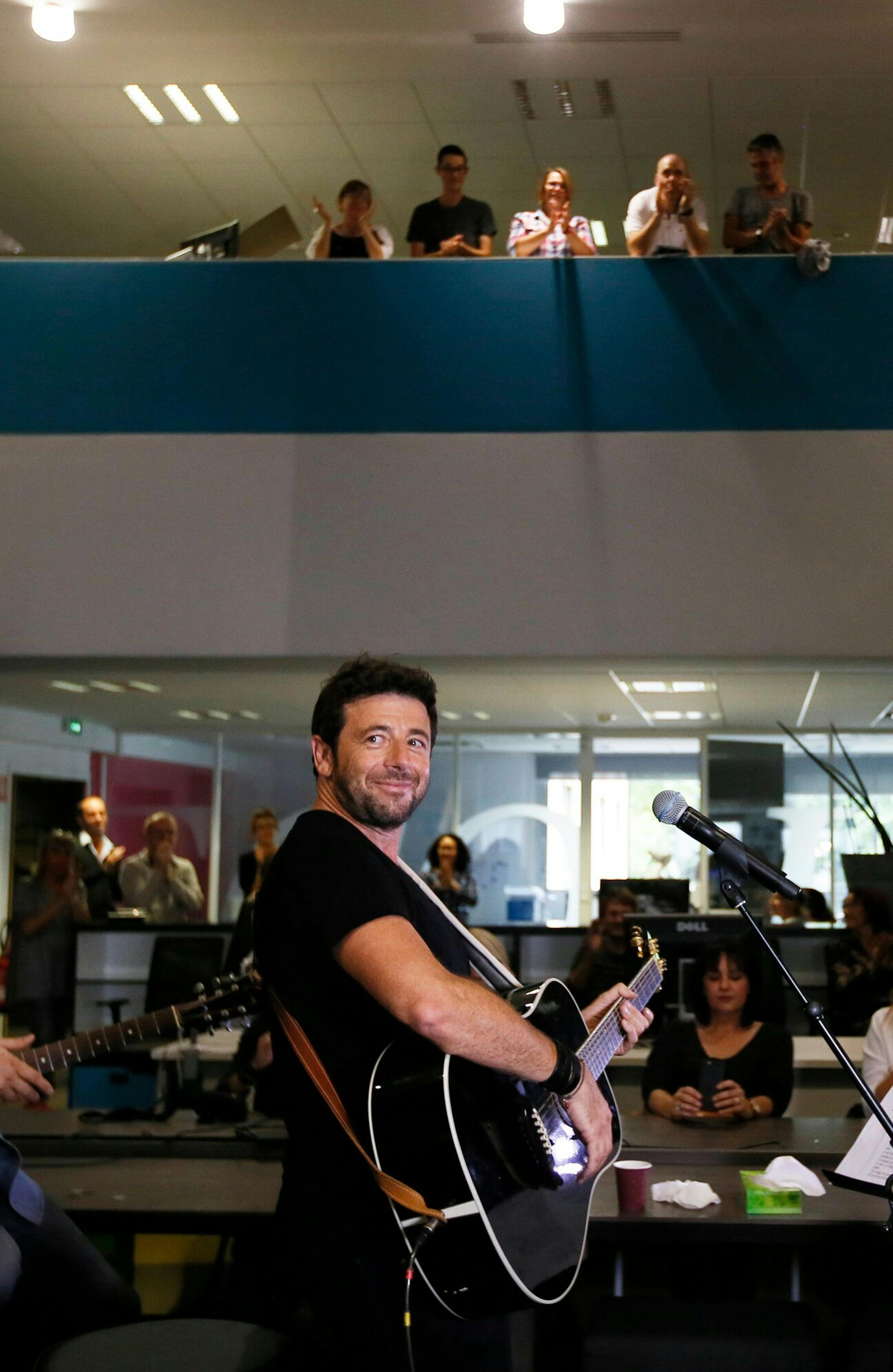 Le Parisien live sessions. The editors invited singer Patrick Bruel to play selections from his latest album in a concert broadcast live on leparisien.fr © Le Parisien/Olivier Corsan
