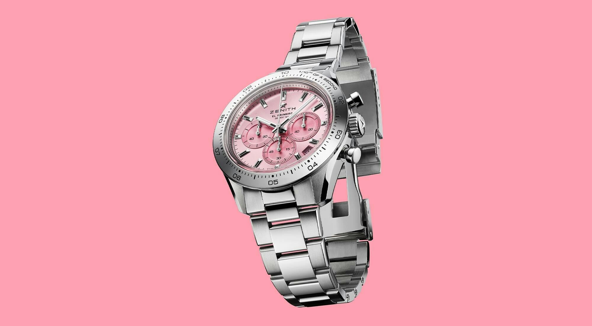 banner Zenith porta avanti il suo impegno nella lotta mondiale al tumore al seno con il Chronomaster Sport Pink, a sostegno della fondazione Susan G. Komen®