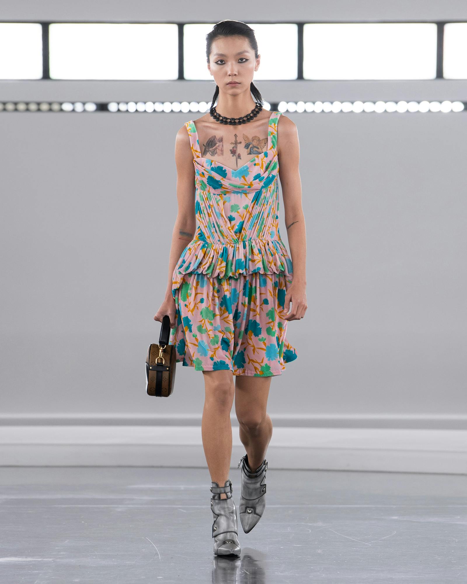 Models wearing the looks