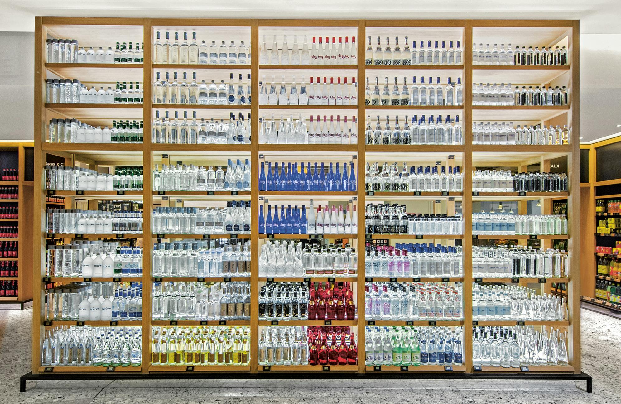 La Grande Épicerie de Paris: the Drinks Section.