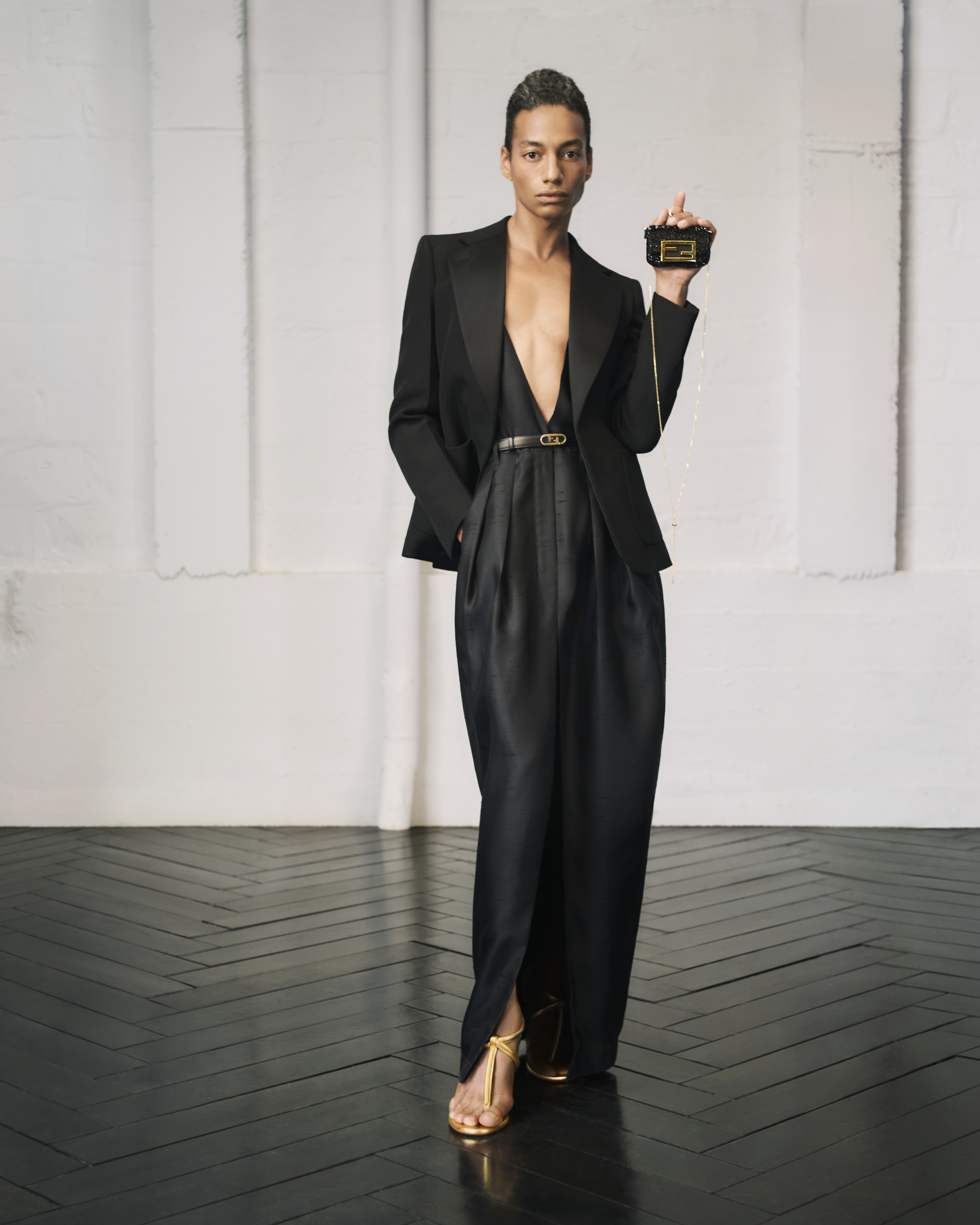 パンツ Fendi Black Wool Blend Fendi X Stefano Pilati Pant Fendi & Stefano Pilati present new Winter 2023-202 - LVMH