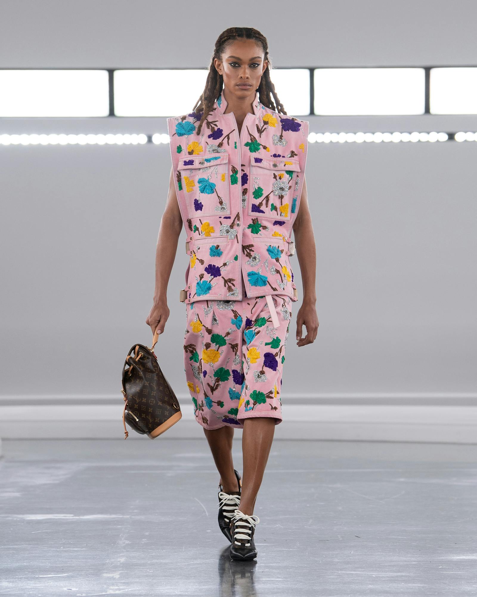 Models wearing the looks