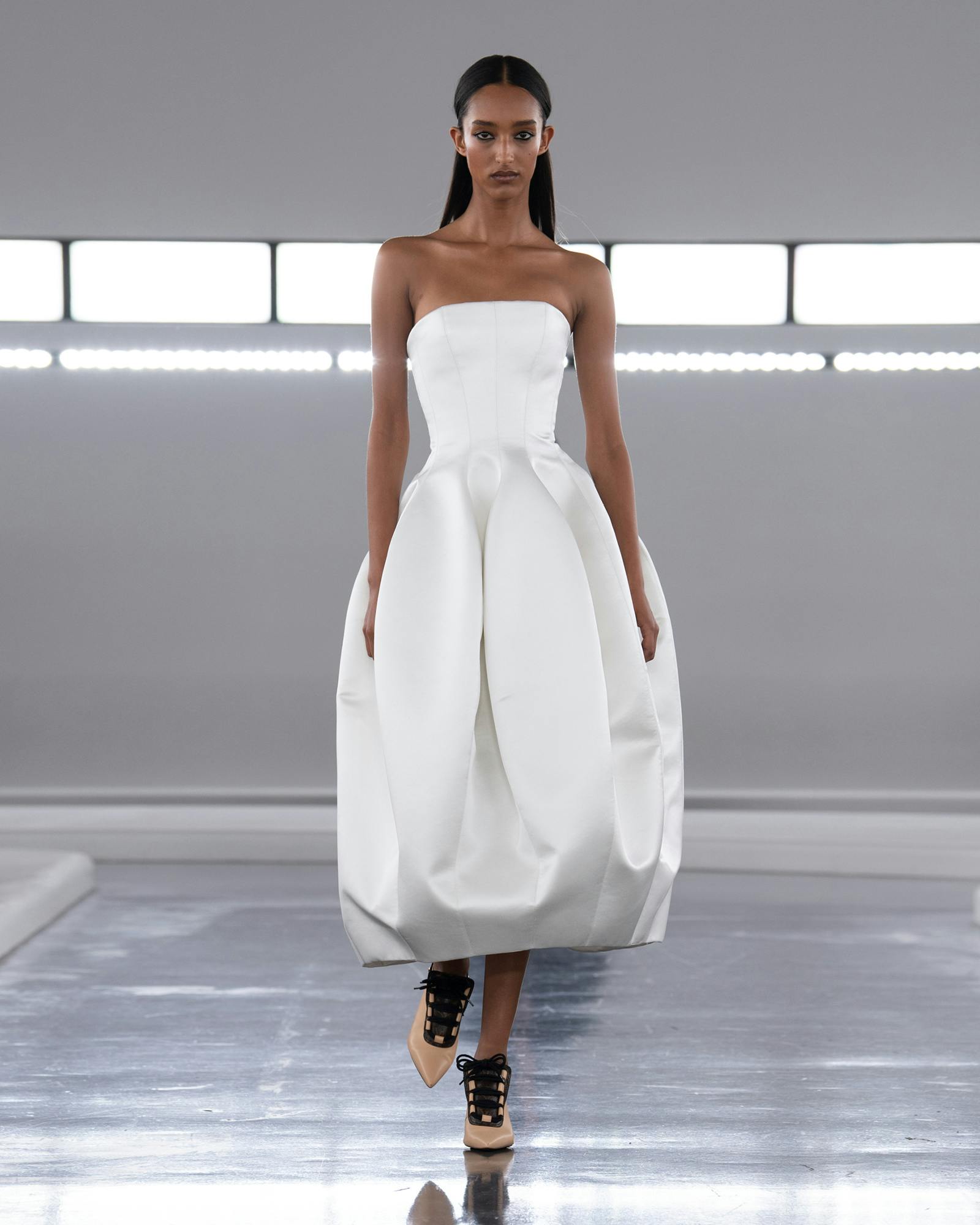 Models wearing the looks