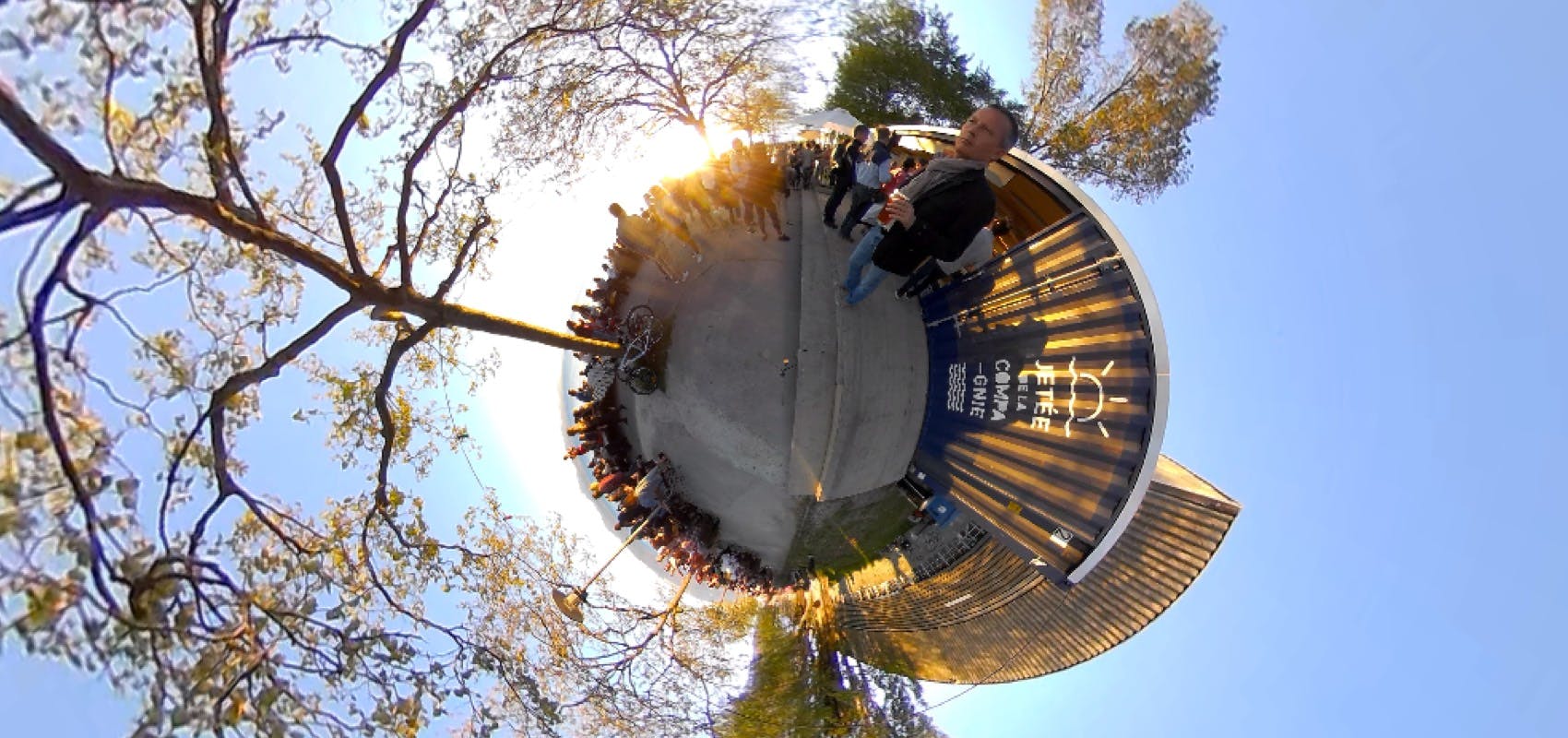 Image pour la producton Vidéo en Facebook Live 360 pour la réouverture de la Jetée de la Compagnie
