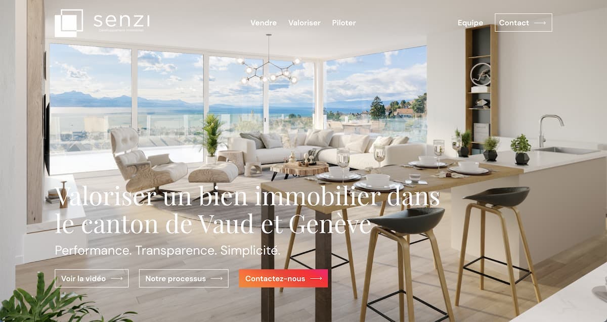 Image pour la producton Web-design et prototype web pour promoteur immobilier à Lausanne