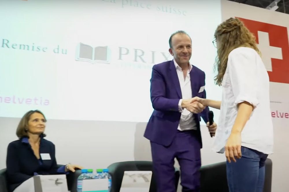 image de la réalisation Réalisation de vidéo événementielle à Genève, remise du prix littéraire SPG