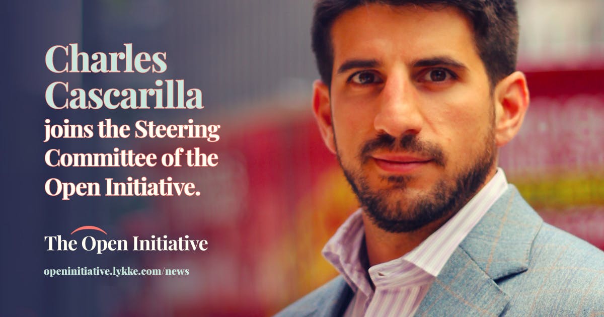 Charles Cascarilla joins the Steering Committee of The Open Initiative